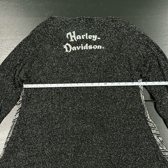 Harley-Davidson Women's Knit Chevron Panel Long Sleeve Cardigan - S/M - Picture 11 of 12